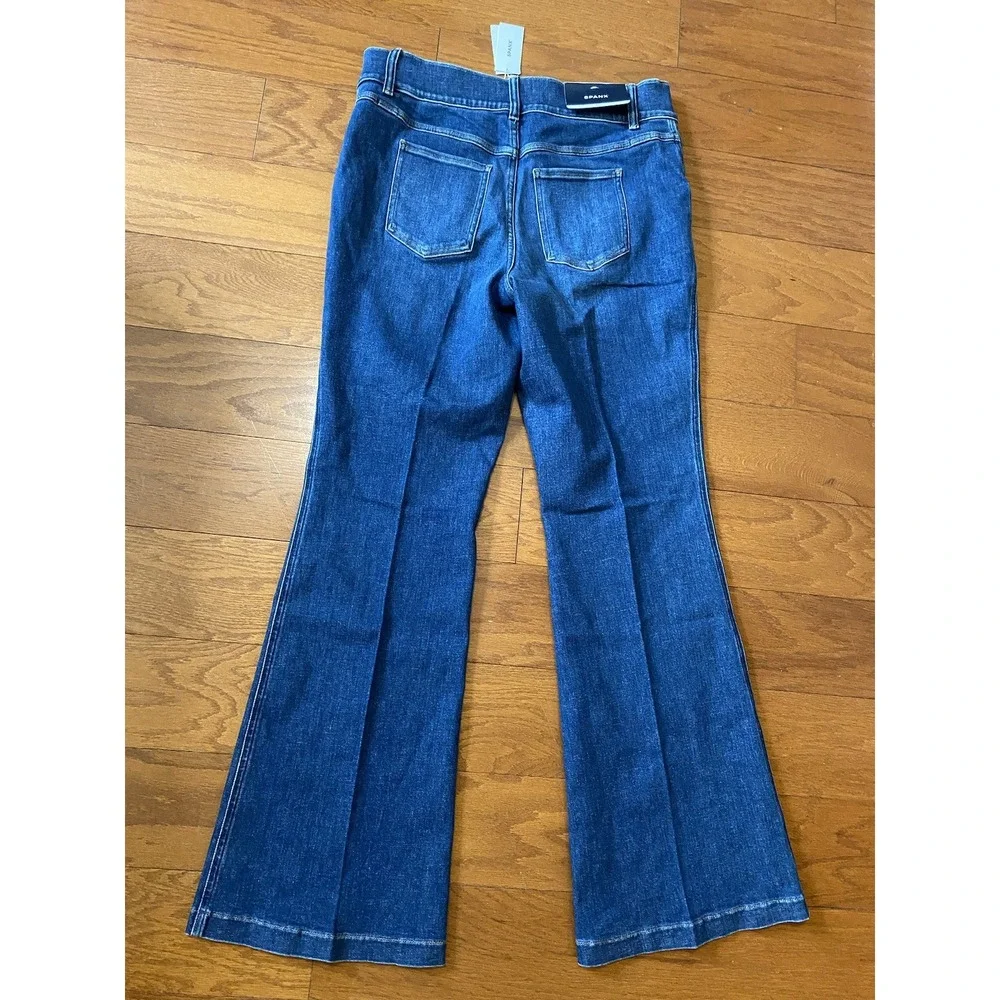 Spanx Denim Flare Auth Blue Jean's Womens Size 1X XL Pull On New! NWT 21164R
